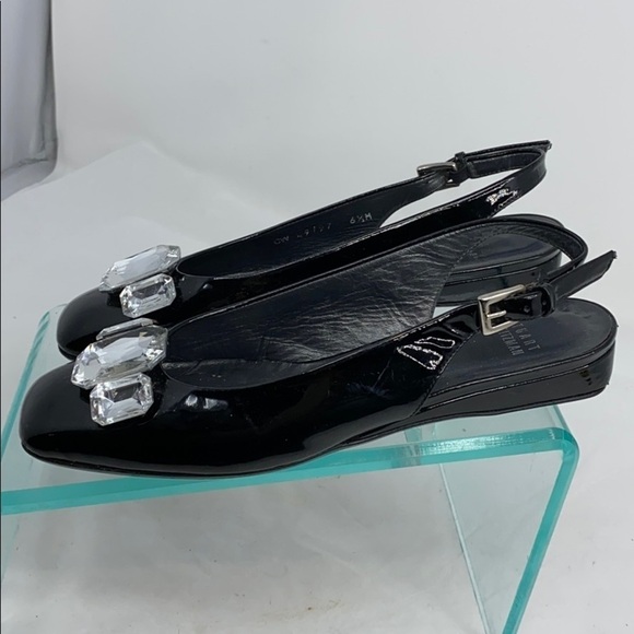 Stuart Weitzman Sz 6.5 Black Patent Leather Shoes - Picture 6 of 9